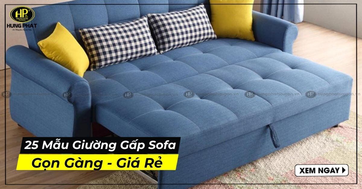 Top 25 Mẫu Giường Gấp Sofa 1 Trong 2 Xếp Gọn Giá Rẻ