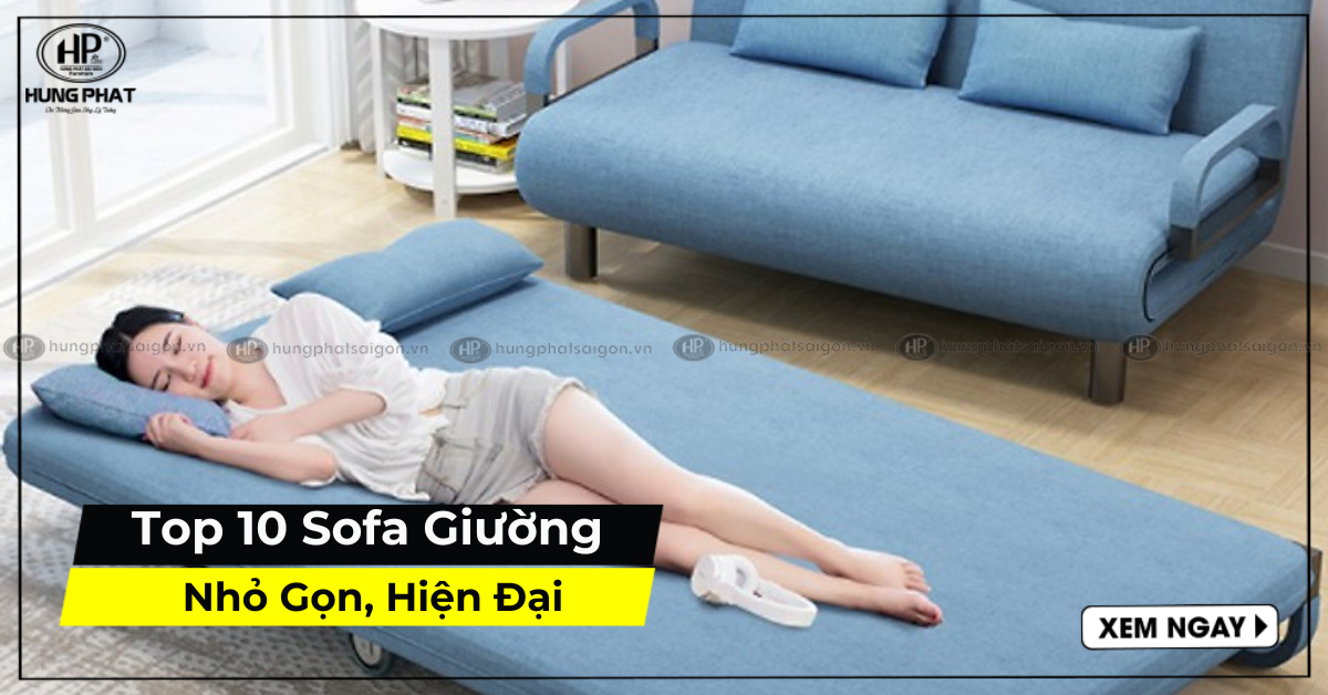 Những Mẫu Sofa Giường Nhỏ Gọn Hiện Đại Tối Ưu Không Gian Sống