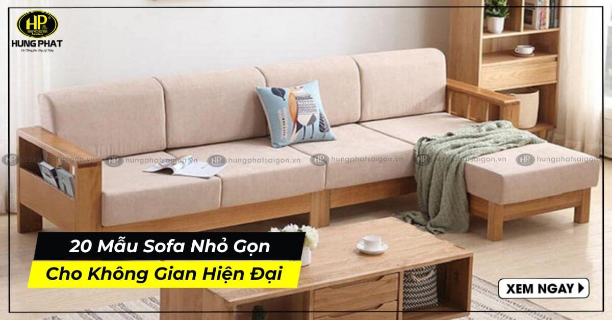 Top 25 Mẫu Bàn Ghế Sofa Gỗ Nhỏ Gọn Cho Không Gian Hiện Đại