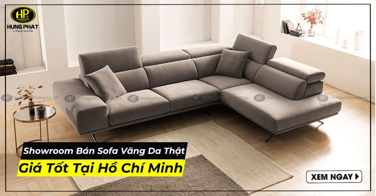 Showroom bán sofa văng da thật giá tốt tại Hồ Chí Minh