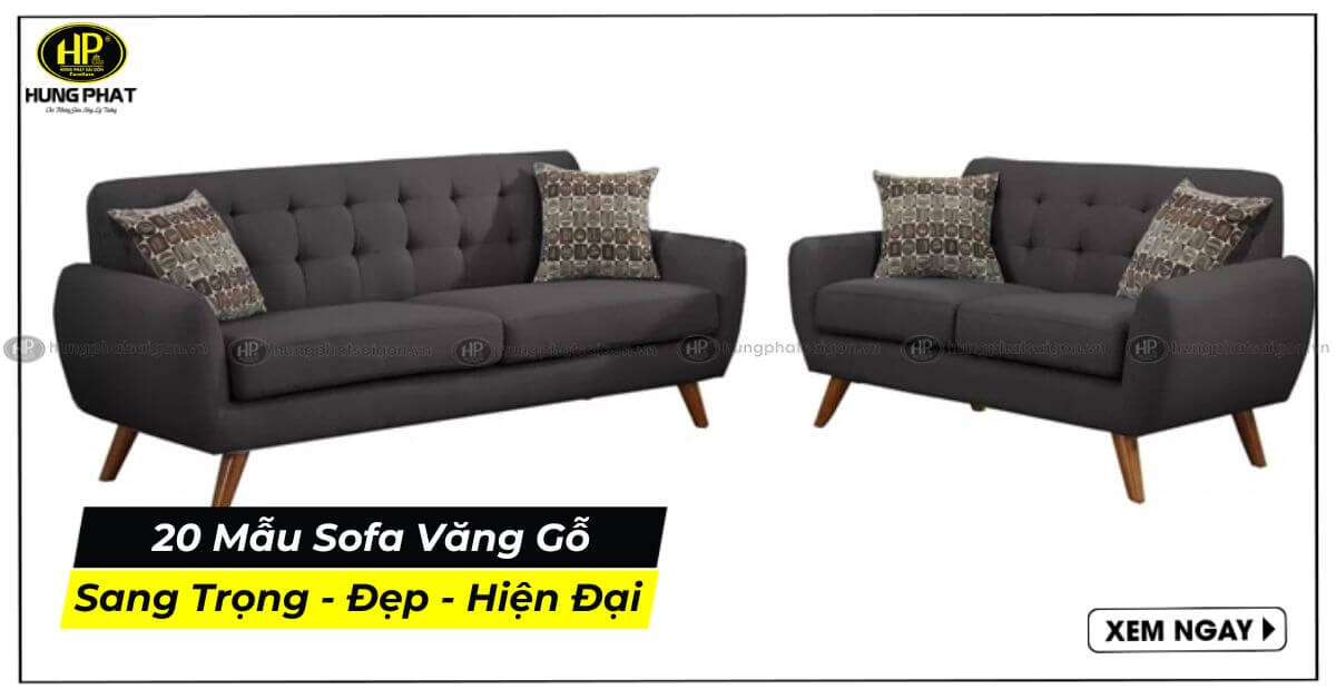 Top 20 Mẫu Sofa Văng Gỗ Đẹp Sang Trọng Thiết Kế Hiện Đại