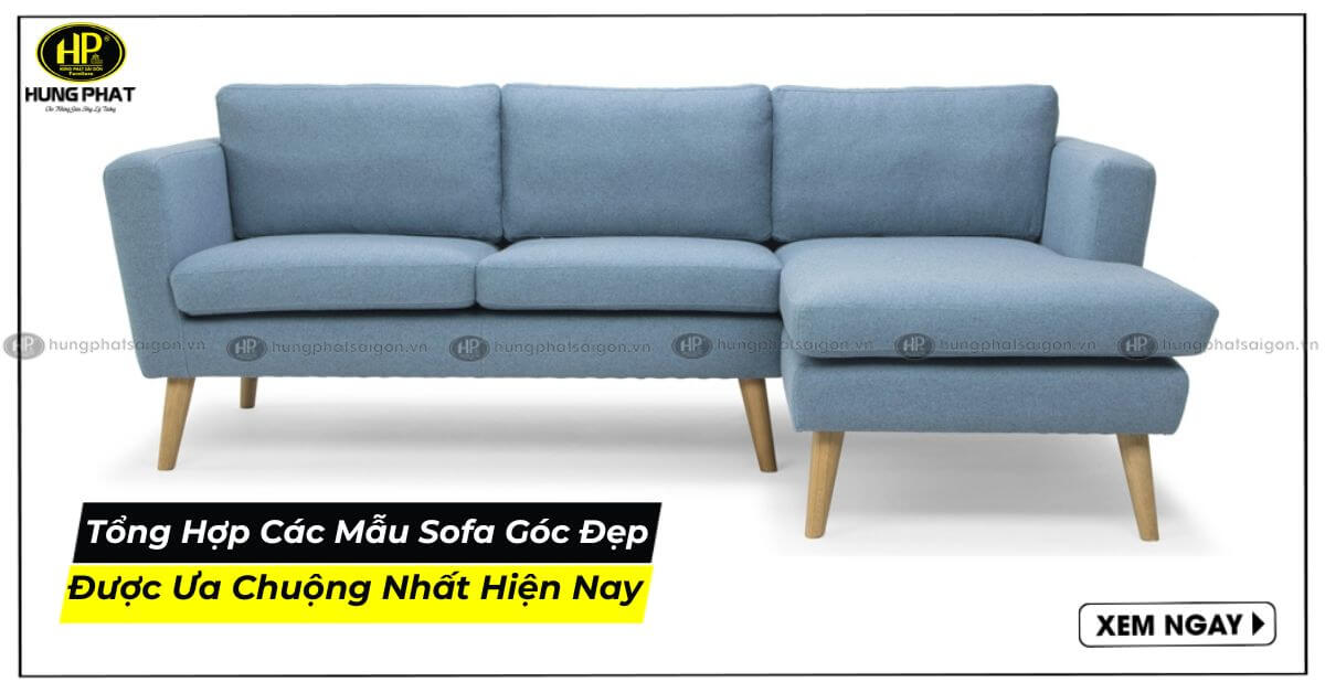 Tổng hợp các mẫu sofa góc đẹp được ưa chuộng hiện nay
