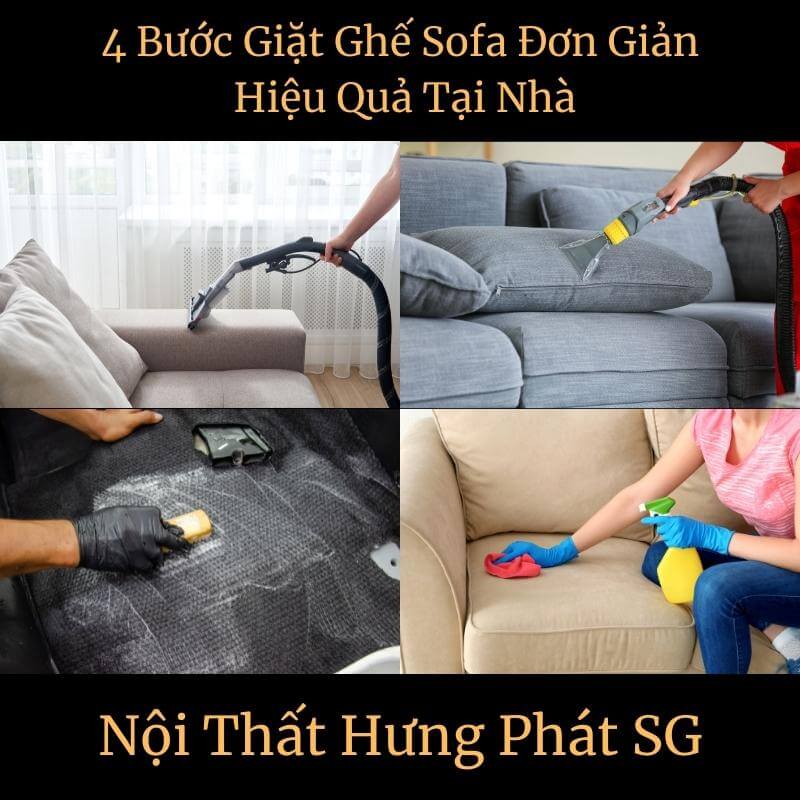 4 Bước Giặt Ghế Sofa Đơn Giản - Hiệu Quả Tại Nhà
