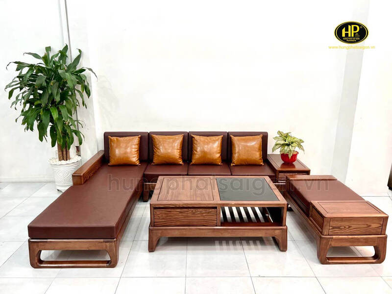 Bàn Ghế Sofa Gỗ Sồi Nhập Khẩu HS-42