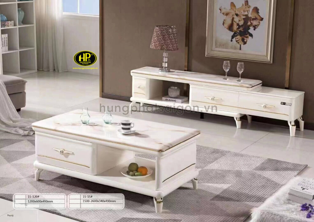 Bàn Sofa Mặt Đá Nhập Khẩu 15-120