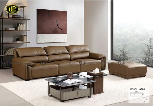 bộ sofa màu nâu