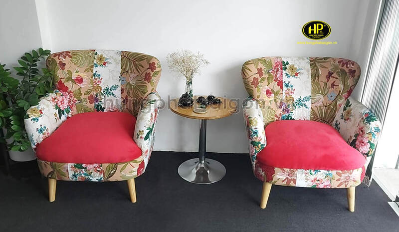 Ghế sofa đơn họa tiết hoa SD-34