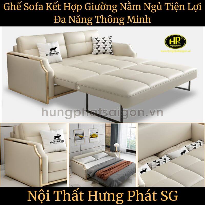 Ghế Sofa Kết Hợp Giường Nằm Ngủ Tiện Lợi Đa Năng Thông Minh