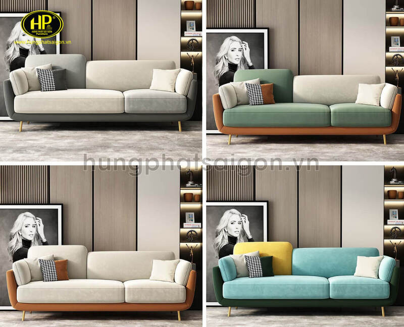 Sofa Băng Vải Nhung Cao Cấp H-262