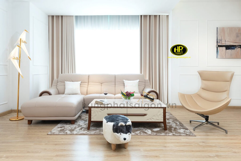 Sofa da hiện đại trẻ trung HD-80