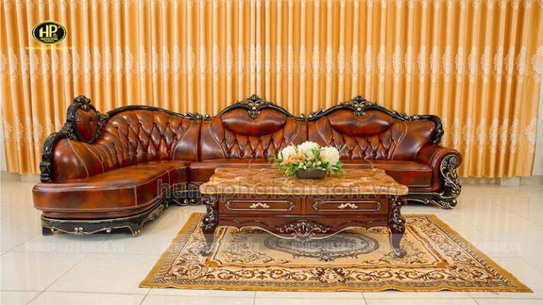 sofa góc tân cổ điển 1436