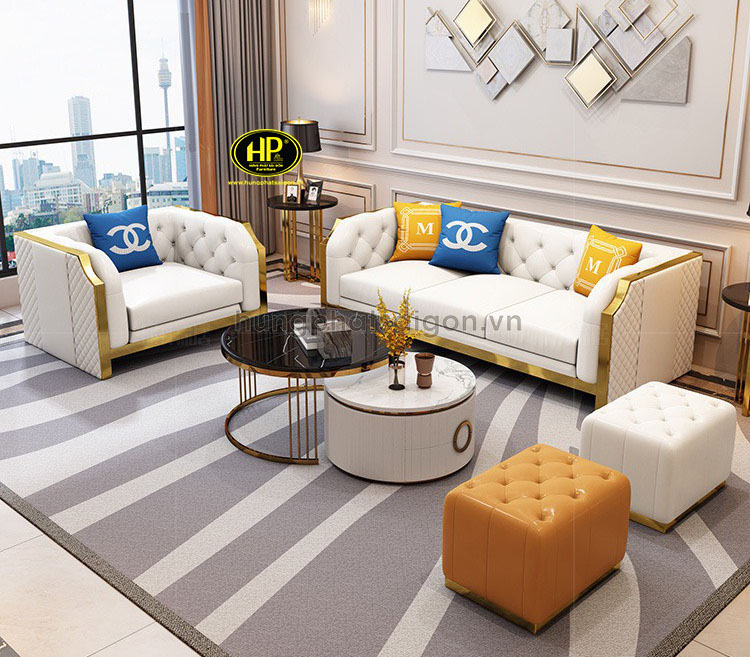 Sofa da nhập khẩu cao cấp hiện đại NK-34