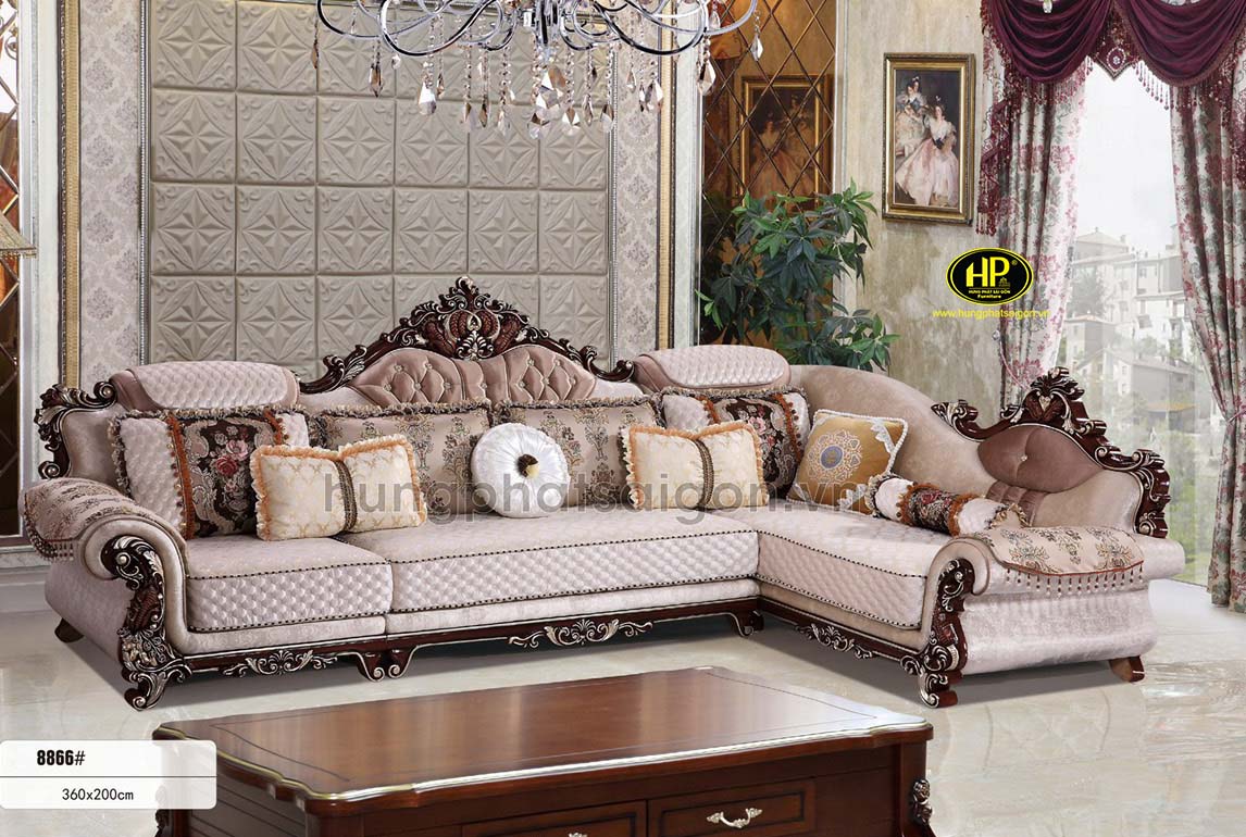 sofa tân cổ điển nhập khẩu TP-8866