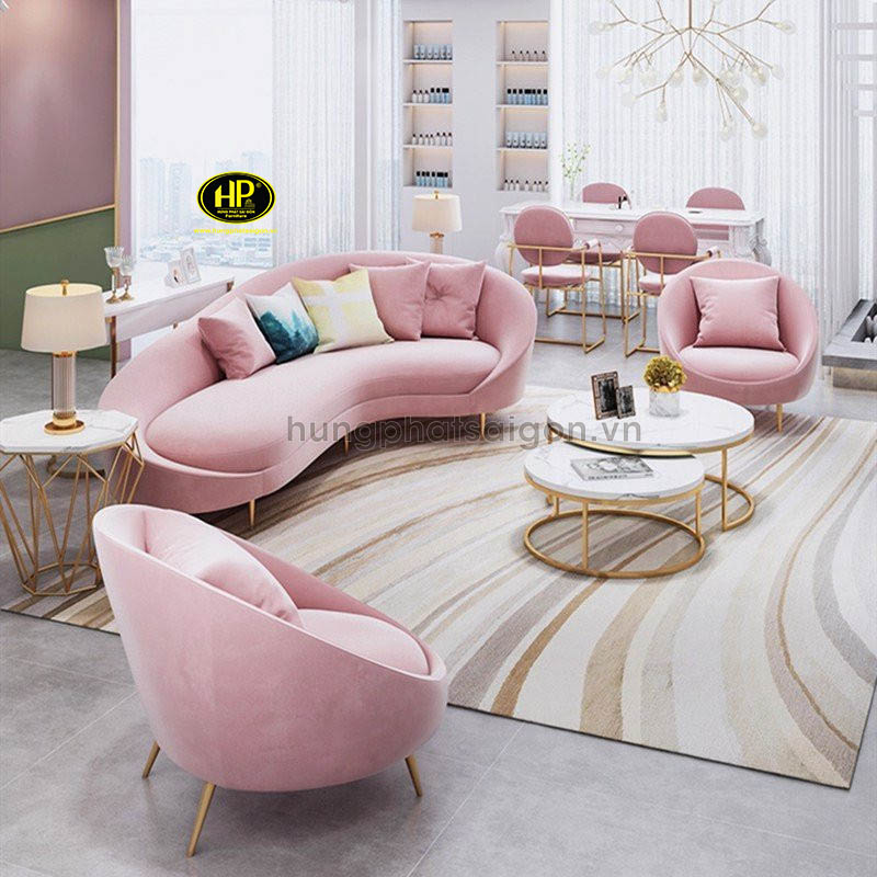 Sofa vải cho phòng khách hiện đại H-228