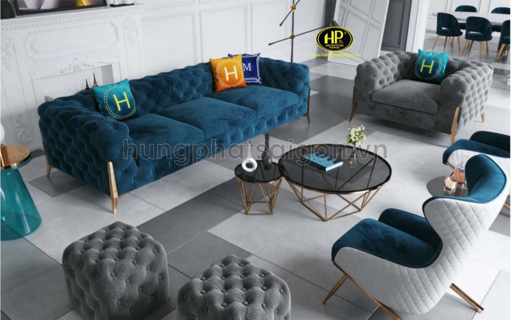 Sofa vải nhung giá rẻ chất lượng
