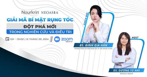 Thư Mời Tham Dự Hội Thảo Trực Tuyến: “Giải Mã Bí Mật Rụng Tóc: Đột Phá Mới Trong Nghiên Cứu và Điều Trị”