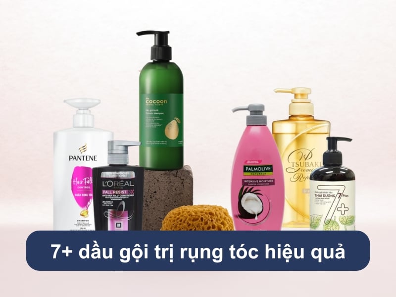 7+ dầu gội trị rụng tóc hiệu quả cho tóc gãy rụng