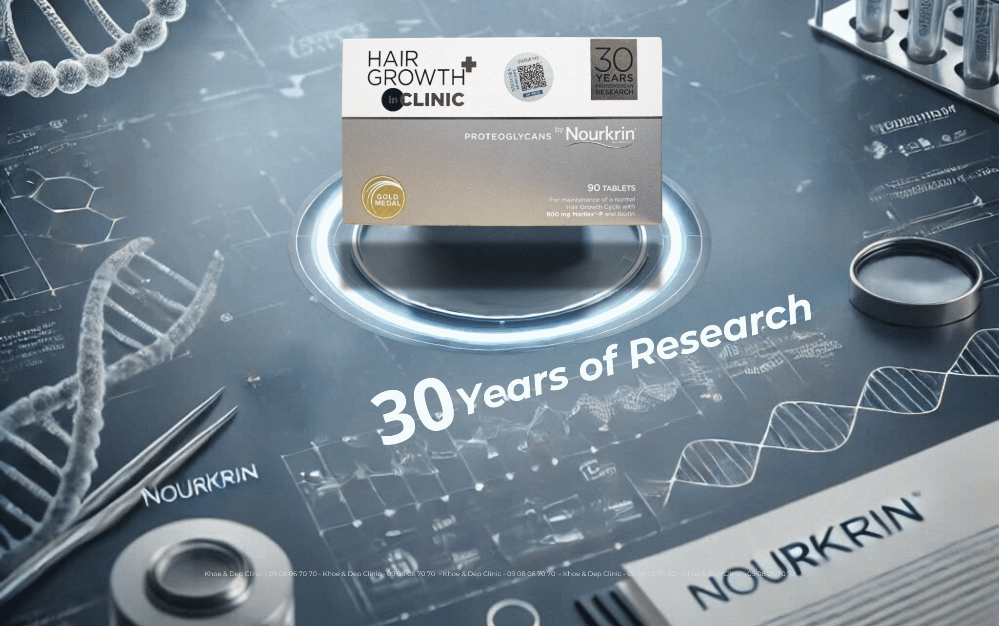 Nourkrin: Hành Trình 30 Năm Nghiên Cứu Giải Pháp Điều Trị Rụng Tóc