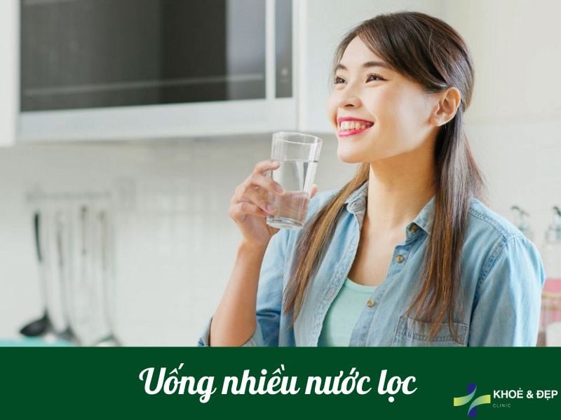 Uống nhiều nước lọc