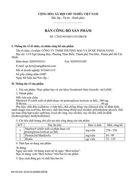 Giấy công bố sản phẩm