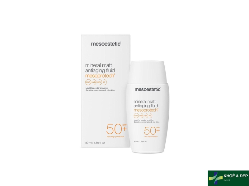 Kem chống nắng Mesoestetic Mesoprotech Mineral Matt SPF50