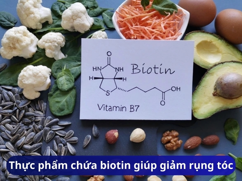 Thực phẩm chứa biotin giúp giảm rụng tóc