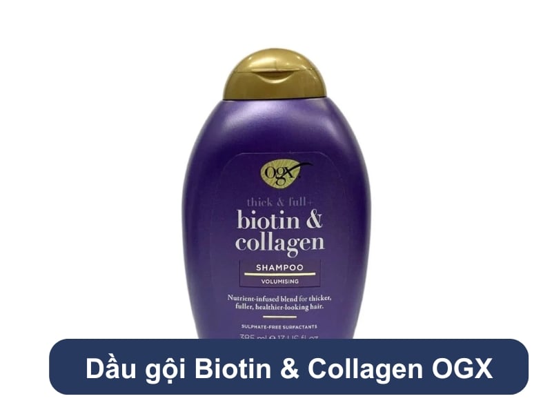 Dầu gội chăm sóc tóc chắc khỏe Biotin & Collagen OGX