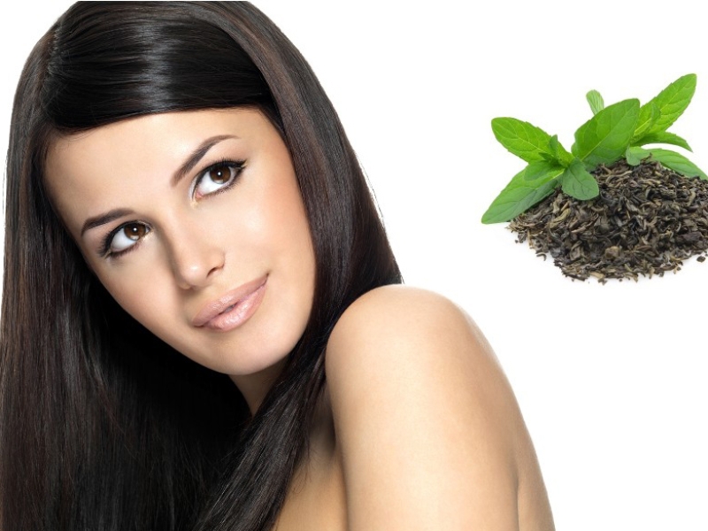 Dưỡng tóc bằng trà xanh