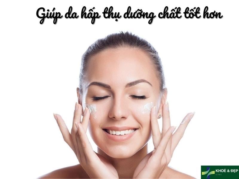 Tối ưu hóa quá trình hấp thụ dưỡng chất cho da