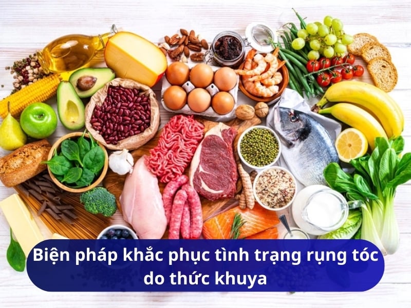 Biện pháp khắc phục tình trạng rụng tóc do thức khuya