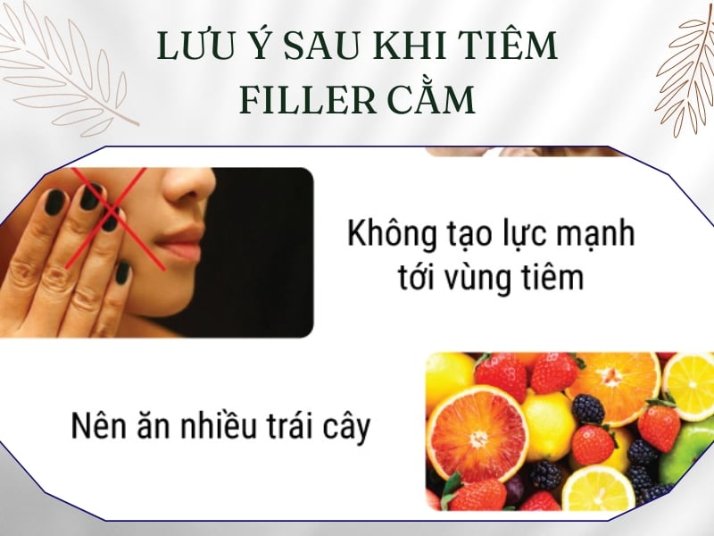 Lưu ý sau khi tiêm filler cằm
