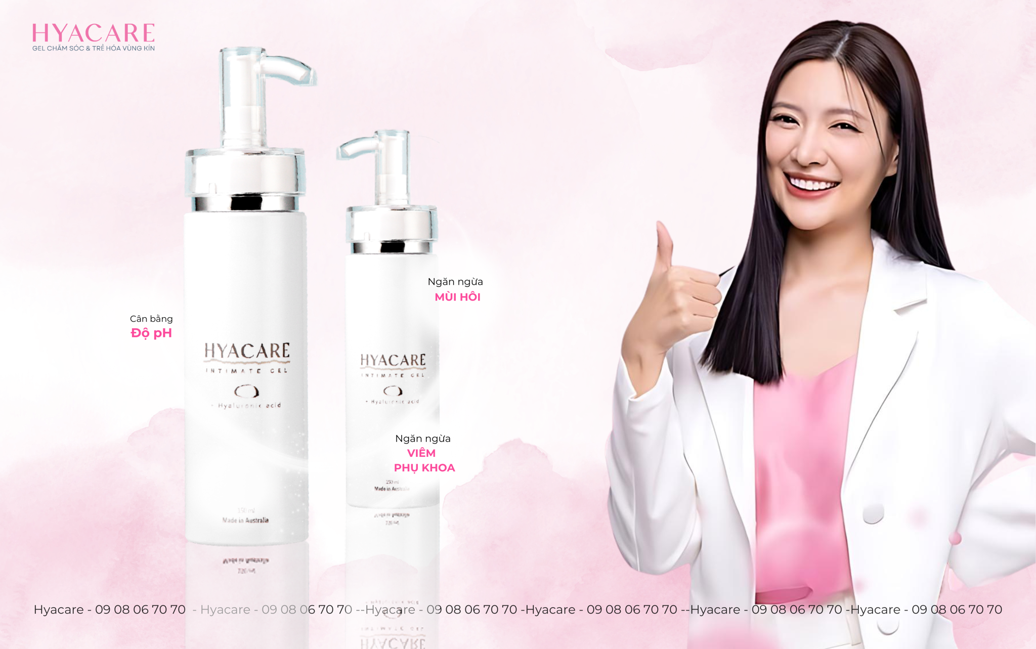 Chăm sóc vùng kín bằng sản phẩm Hyacare