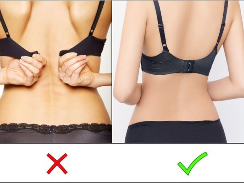 Mặc áo ngực sai cách
