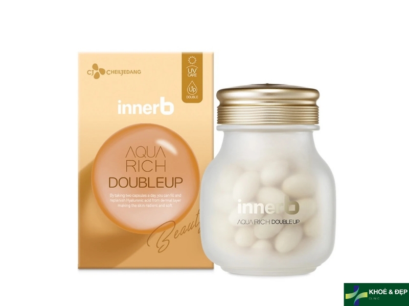 Viên uống trắng da CJ Cheiljedang Innerb Aqua Rich Double Up