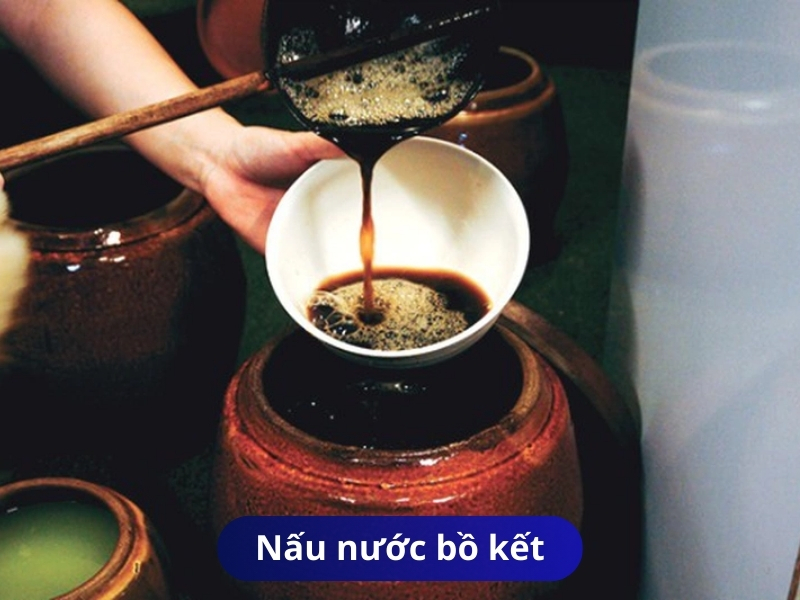 Nấu nước bồ kết