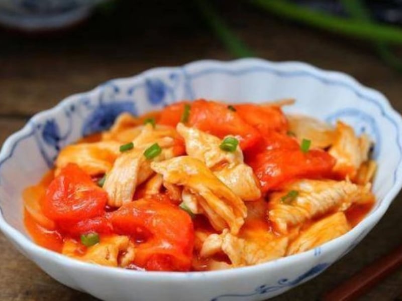 Ngày 5: Thịt gà và cà chua