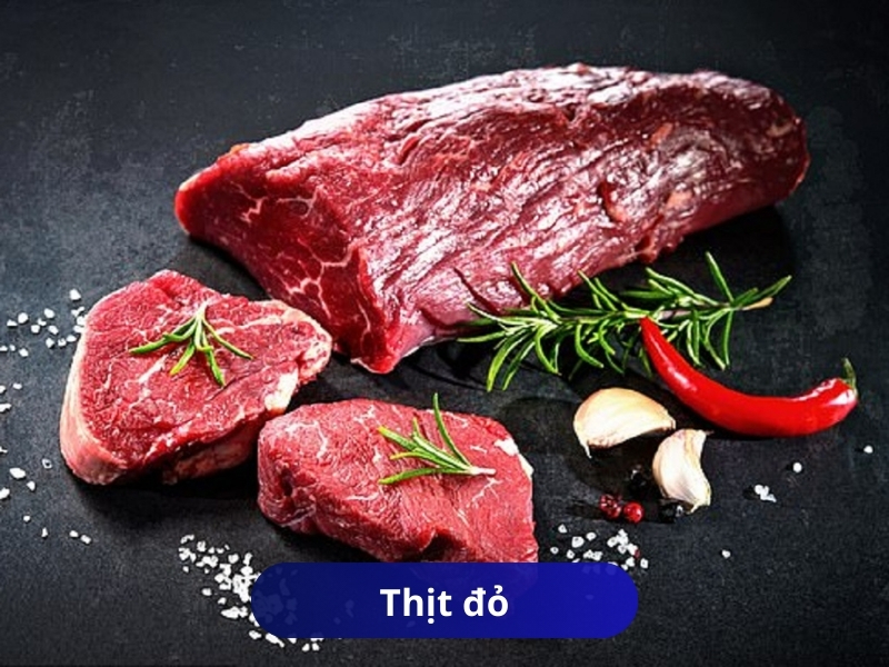 Thịt đỏ giúp bổ sung sắt