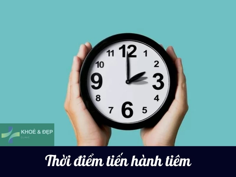 Lựa chọn thời điểm phù hợp cho việc tiêm HA