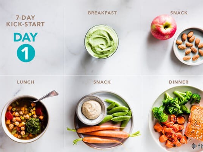 Thực đơn giảm cân ở nam: Ngày 1