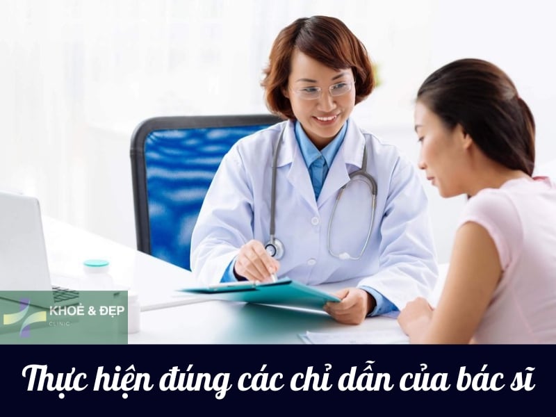 Thực hiện đúng các chỉ dẫn của bác sĩ khi sử dụng Hyaluronic Acid