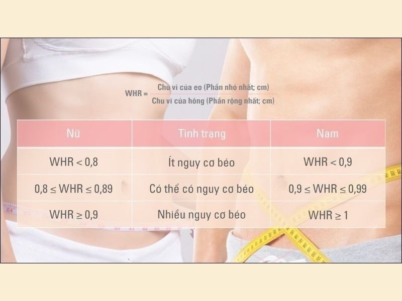 Tính tỷ số eo/hông