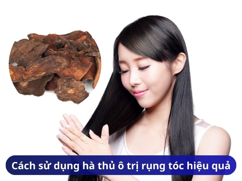 Cách sử dụng hà thủ ô để ngăn ngừa rụng tóc