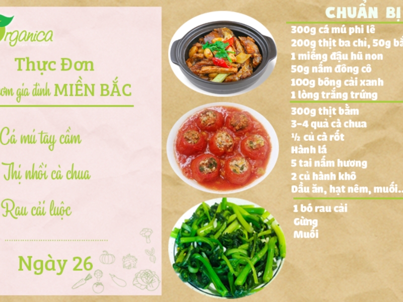 Xây dựng thực đơn hợp lý hàng ngày