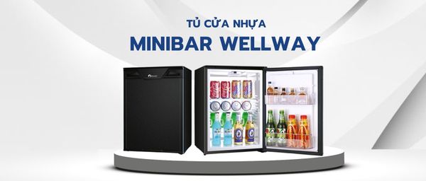 Tủ minibar Wellway 40 lít cửa nhựa XC-40C (S)