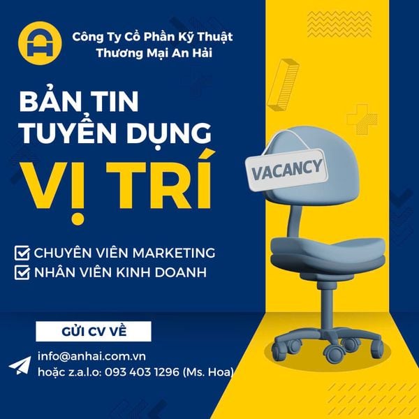 TUYỂN DỤNG CHUYÊN VIÊN MARKETING