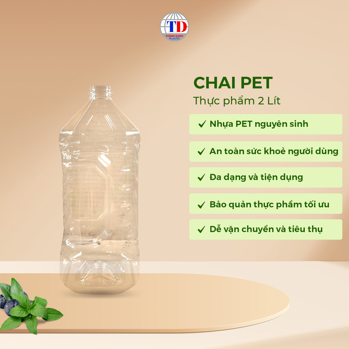 Chai PET 2 Lit