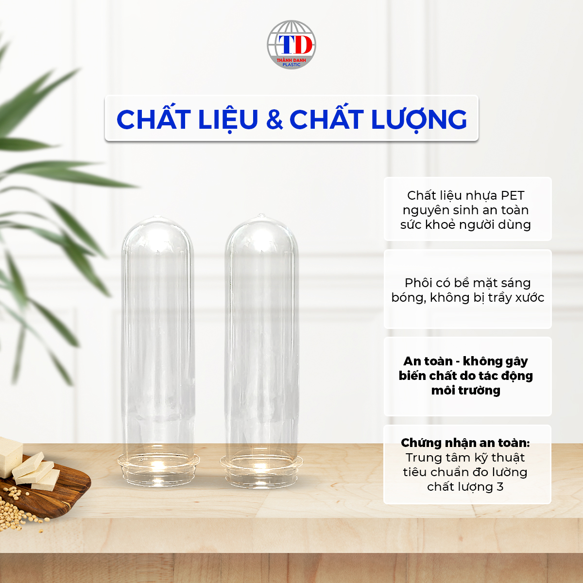 Phôi PET 1LIP Đựng Dầu Ăn, Thực Phẩm