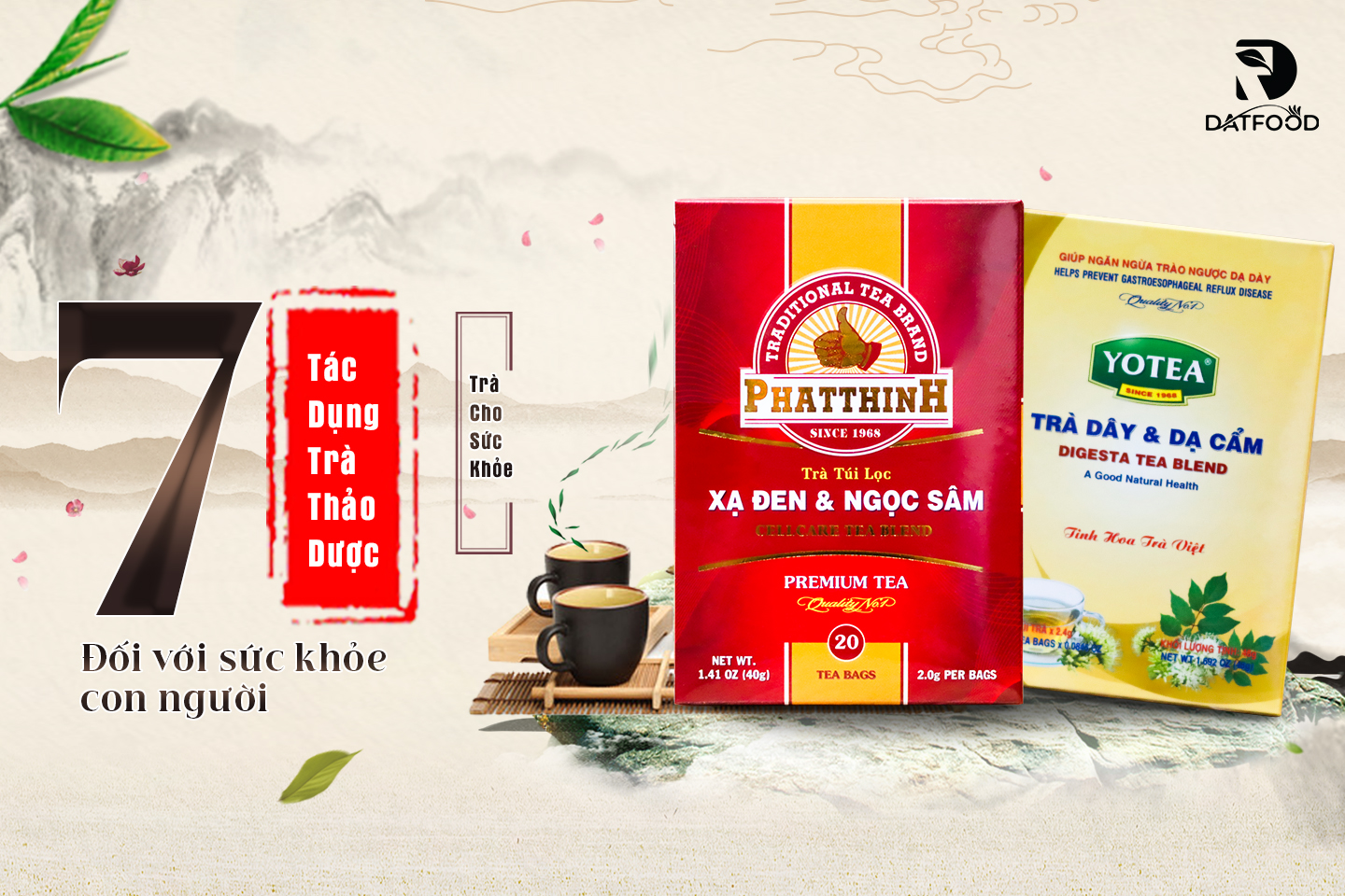 7+ tác dụng của trà thảo dược đối với sức khỏe