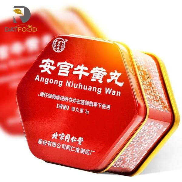 An cung ngưu hoàng hoàn Đồng Nhân Đường hộp thiếc 1 viên chính hãng