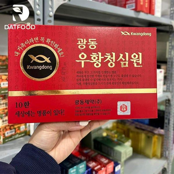 Tác dụng An cung ngưu hoàng hộp giấy đỏ (10 viên / hộp) chính hãng Hàn Quốc